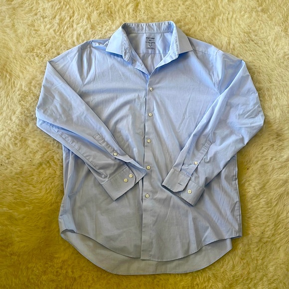 Stafford Blue Dress Shirt - Picture 1 of 1